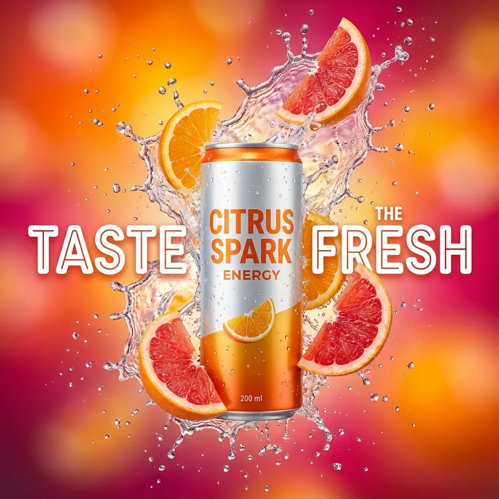 AI-generated Beverage ad creative